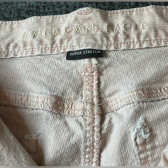 American Eagle corduroy Mom Jeans High Rise Blush size 10 - Picture 10 of 11